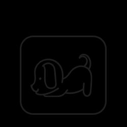 Pet proof icon illustration